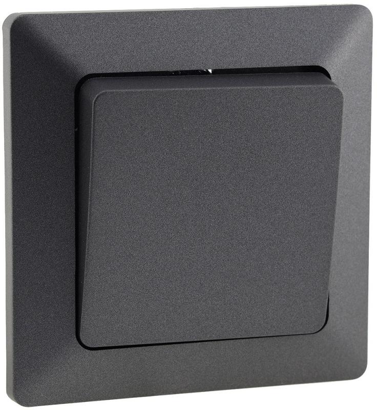 ChiliTec MILOS Jalousieschalter Hoch/Runter Anthrazit 250 V 10 A – 23042