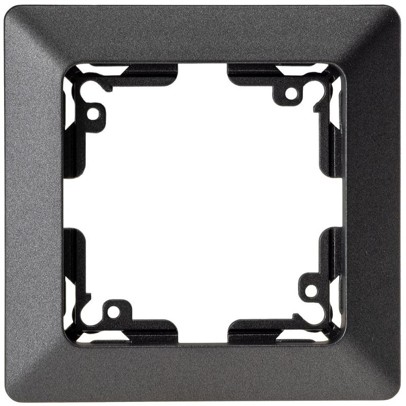 ChiliTec MILOS 1-fach Abdeckrahmen Anthrazit 80 × 80 mm