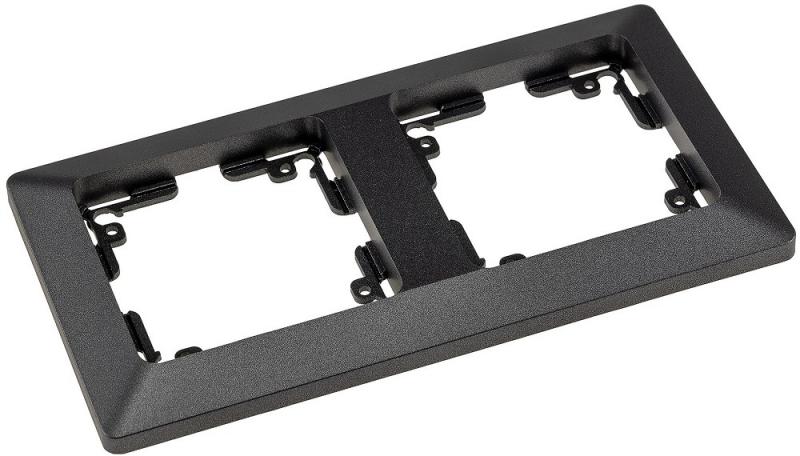 ChiliTec MILOS 2-fach Abdeckrahmen Anthrazit 150 × 80 mm