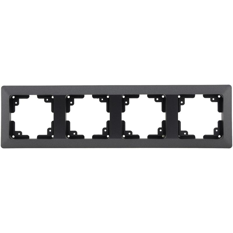 ChiliTec MILOS 4-fach Abdeckrahmen Anthrazit 294 × 80 mm – 23054