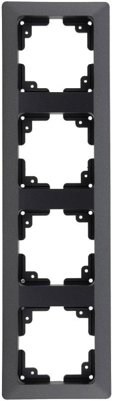 ChiliTec MILOS 4-fach Abdeckrahmen Anthrazit 294 × 80 mm – 23054