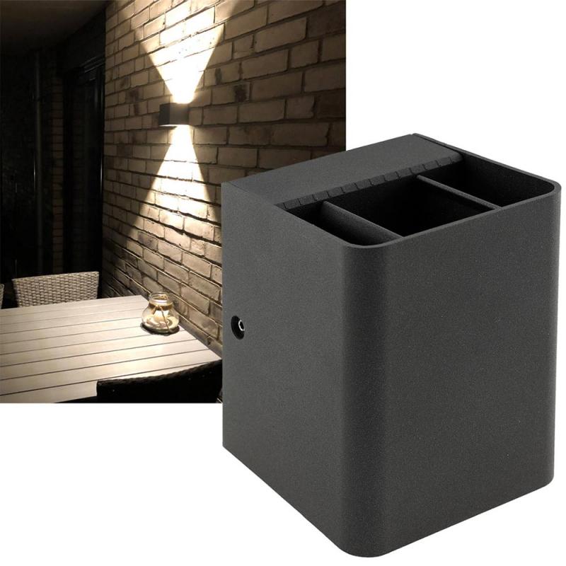 ChiliTec LED Wandleuchte "Fachada" IP54, 2x3,5W, 3000K, warmweiß