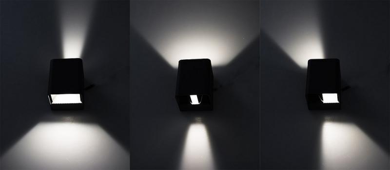 ChiliTec LED Wandleuchte "Fachada" IP54, 2x3,5W, 3000K, warmweiß
