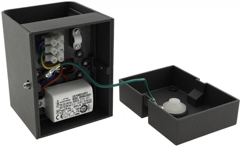 ChiliTec LED Wandleuchte "Fachada" IP54, 2x3,5W, 3000K, warmweiß
