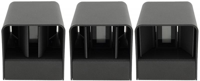 ChiliTec LED Wandleuchte "Fachada" IP54, 2x3,5W, 3000K, warmweiß