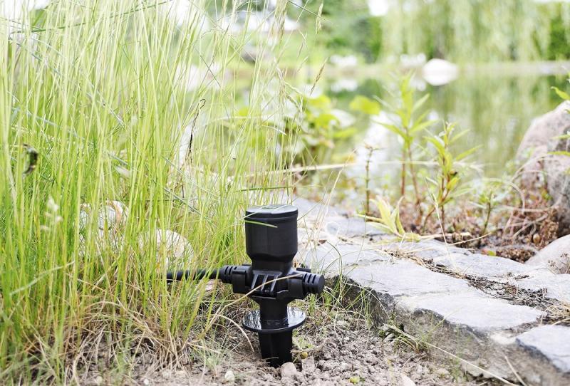 ChiliTec Gartensteckdose für Außen, IP44, 3-fach Einzelsteckdosen, 5+2,5+2,5m