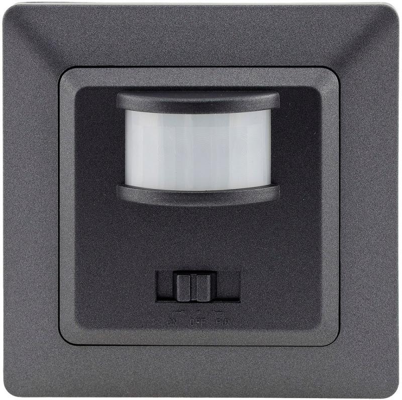 ChiliTec MILOS Bewegungsmelder 160° Anthrazit LED geeignet 250 V Unterputz 3-Draht – 23044