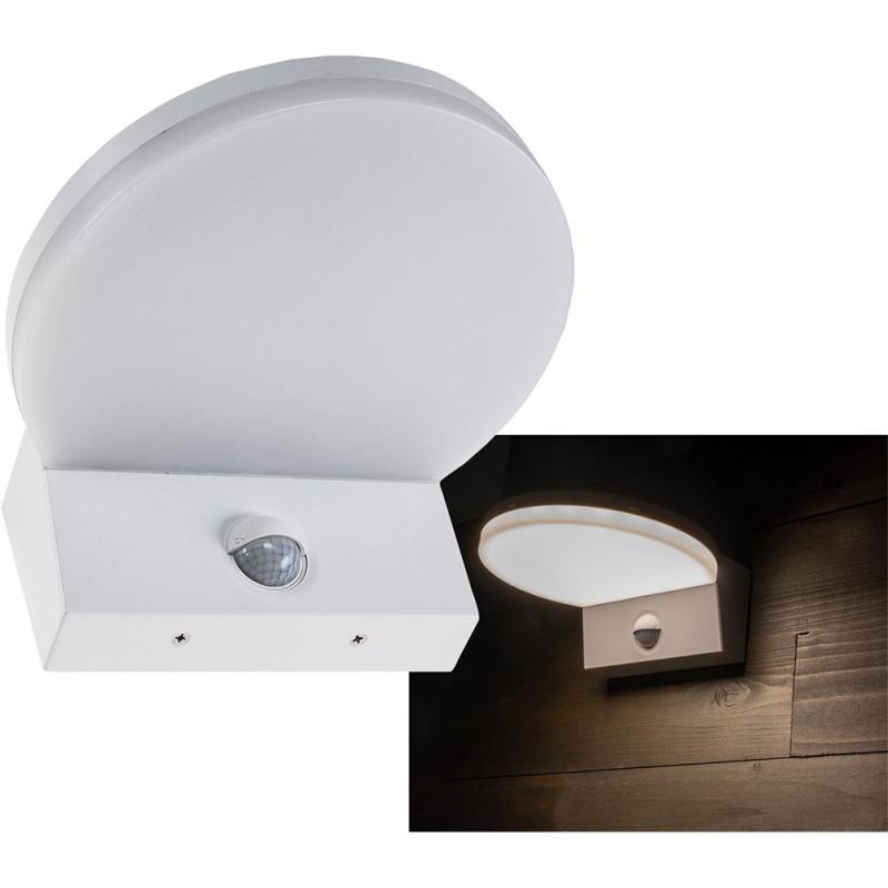 ChiliTec LED Wandleuchte "TORTUGUERO" IP65 15W, 1526lm, 140° Bewegungsmelder, 3000K