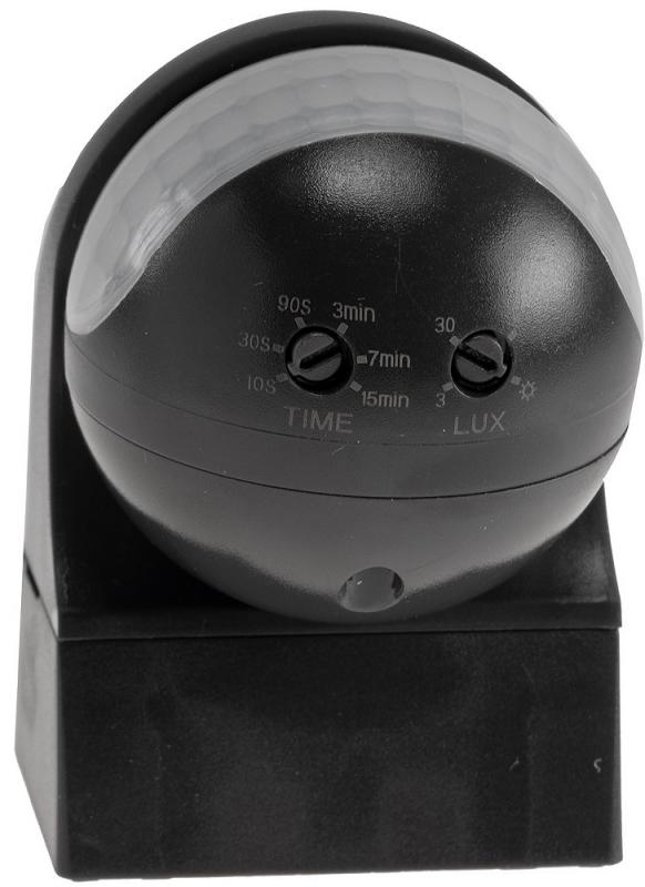 ChiliTec Aufputz Bewegungsmelder "CBM-Slim" 180° LED geeignet, IP44, 1-800W, anthrazit