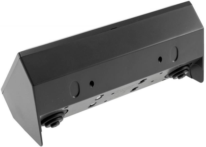ChiliTec 2-fach Steckdosenblock + 2x USB, schwarz 250V~/ 16A, Aufbaumontage, USB 3,1A