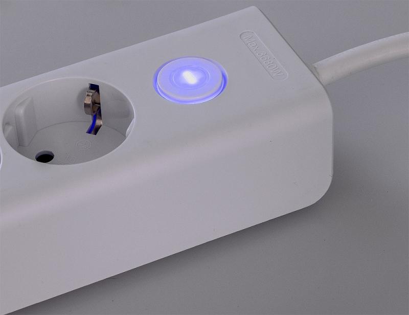ChiliTec Steckdosenleiste mit Ladebuchsen für USB USB-A /USB-C,3-fach, weiß, 1,5m Kabel