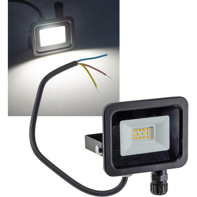 ChiliTec LED-Fluter "CTF-OB 10" IP65, 10W, 956lm, 4000K neutralweiß, EEK: F (Spektrum: A bis G)