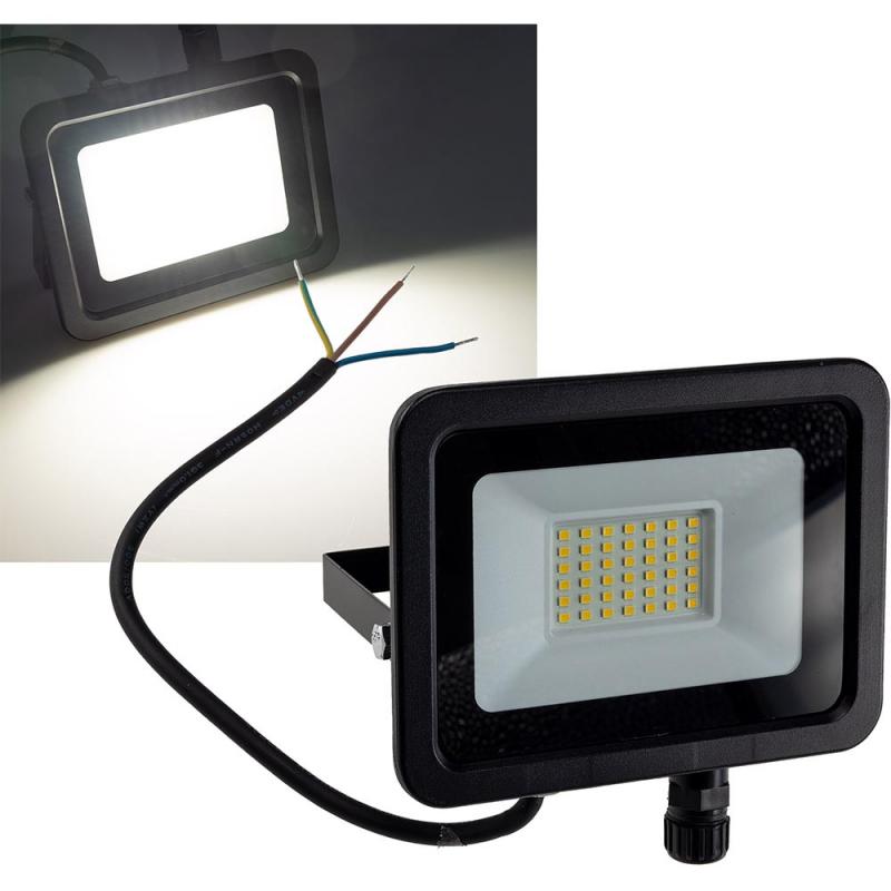 ChiliTec LED-Fluter "CTF-OB 30" IP65, 28W, 3075lm, 4000K neutralweiß