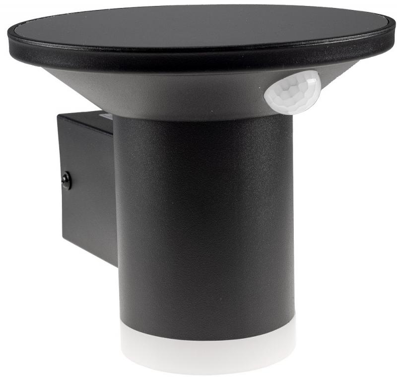 ChiliTec LED Solar Wandleuchte "SWL-AS500" IP44, warmweiß 3000K, PIR Sensor