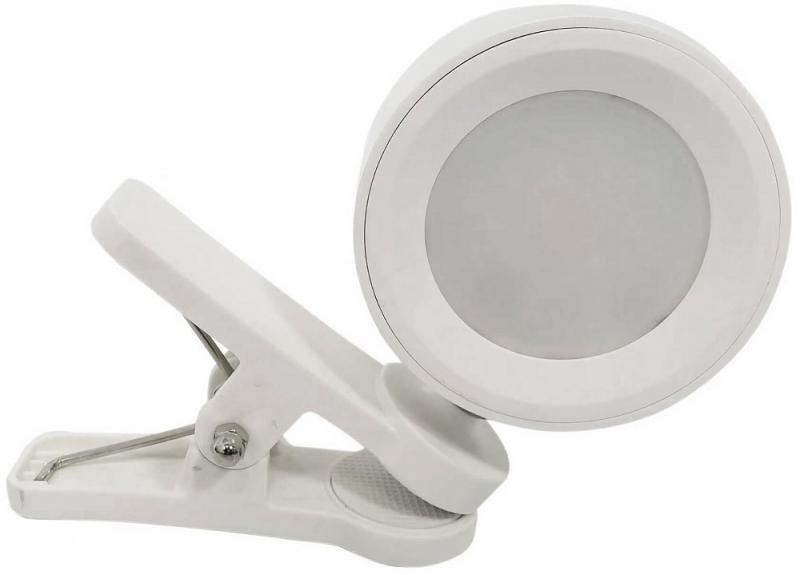 ChiliTec LED Akku Clip-Leuchte "CT-AKL3" Dimmbar, CCT 3000k-6000k, weiß
