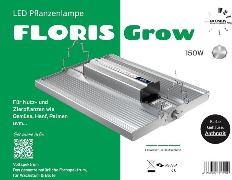NEUSIUS PFLANZENLICHT - LED-Pflanzenlampe FLORIS Grow 150W