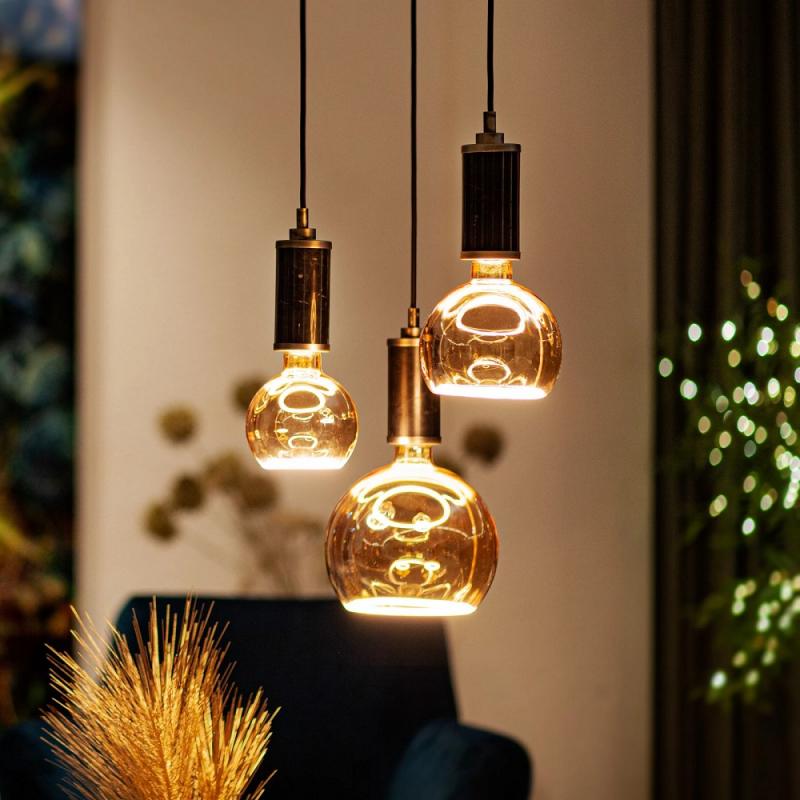 SLV 1008165 LED Floating Globe 300, LED-Leuchtmittel, smokey black, E27, PHASE, 8 W, 1900 K