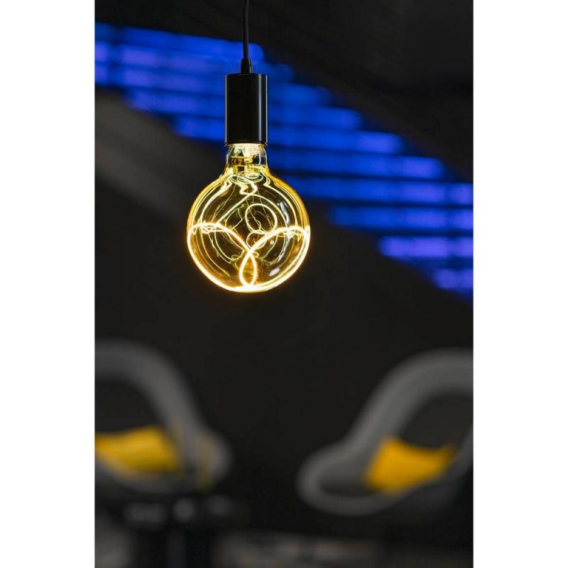 SLV 1008159 LED Globe 125 2x slanting Soft Curve, LED-Leuchtmittel, smokey, E27, PHASE, 6 W, 1900 K