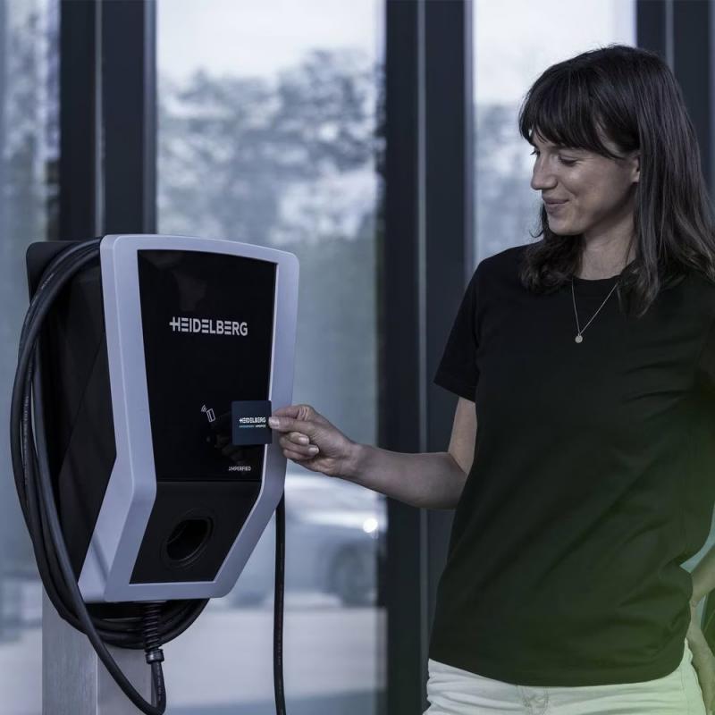 Heidelberg Wallbox Connect.Home 11 kW mit 7,5 m Typ-2-Ladekabel