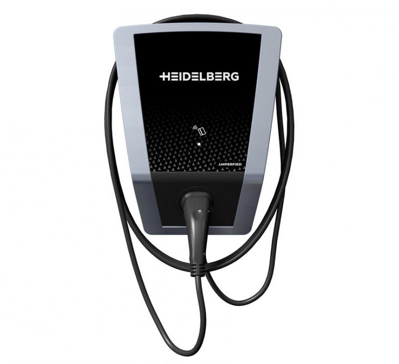 Heidelberg AMPERFIED connect.solar PRO Wallbox 11 kW 7,5 m Typ 2 PV-Überschussladen MID RFID WLAN LAN