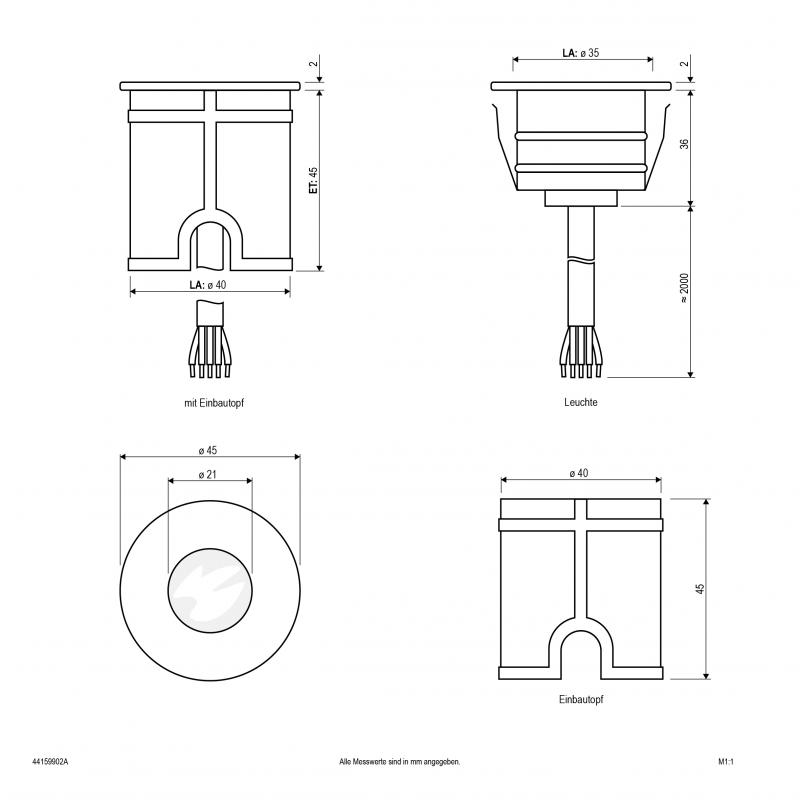 EVN LED Bodeneinbauleuchte RGBW, IP65 44159902A