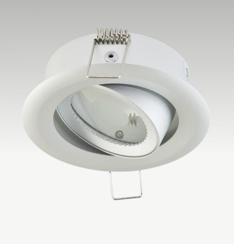 EVN 447128 Deckeneinbauleuchte schwenkbar 45° Silber 12 V Einbaudurchmesser 75 mm