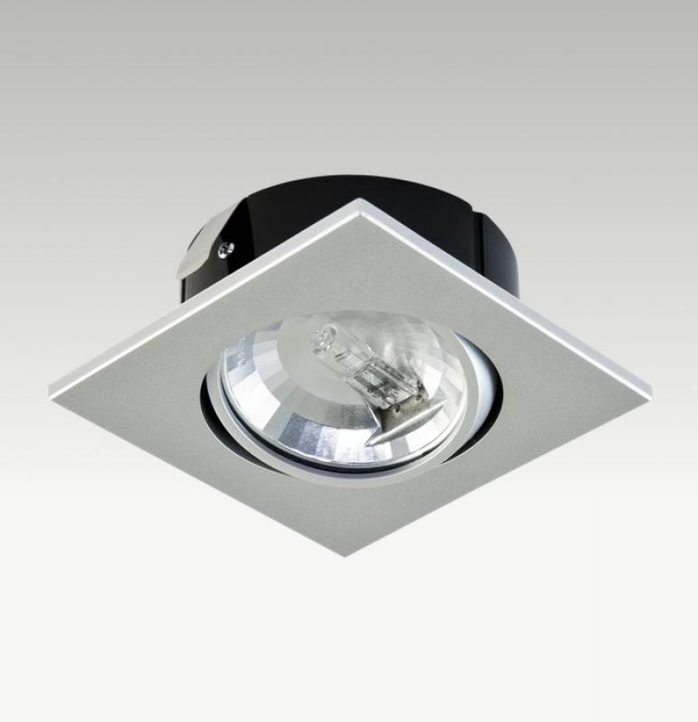 EVN 453614 kardanische Deckeneinbauleuchte Aluminium GY6,35 12 V/DC schwenkbar 20° Einbaudurchmesser 80 mm
