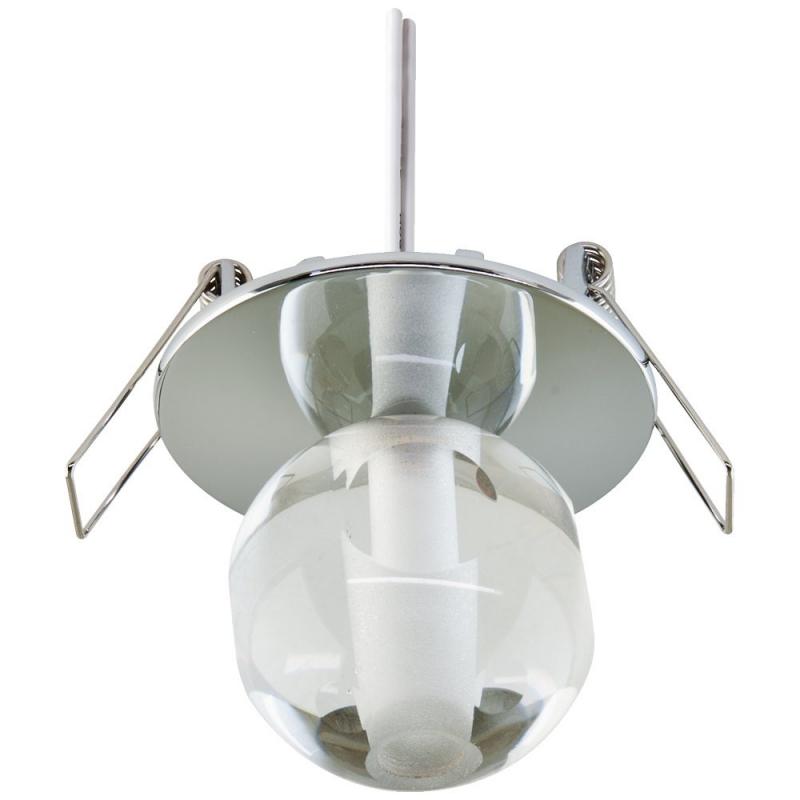 EVN Deckeneinbau rund chrom / Glaskugel IP20 G4 12V EinbauØ58