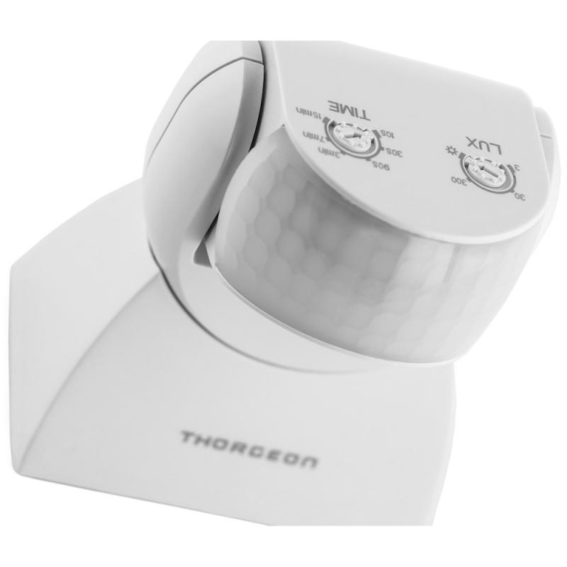 THORGEON PIR Bewegungsmelder 180° 12m IP65 1200W LED 300W Weiß Außenbereich