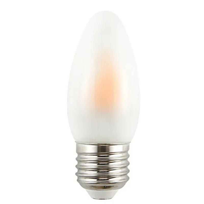 THORGEON LED Flicker Flame E27 0,5W B35 Kerze 1800K 8lm Frosted Filament