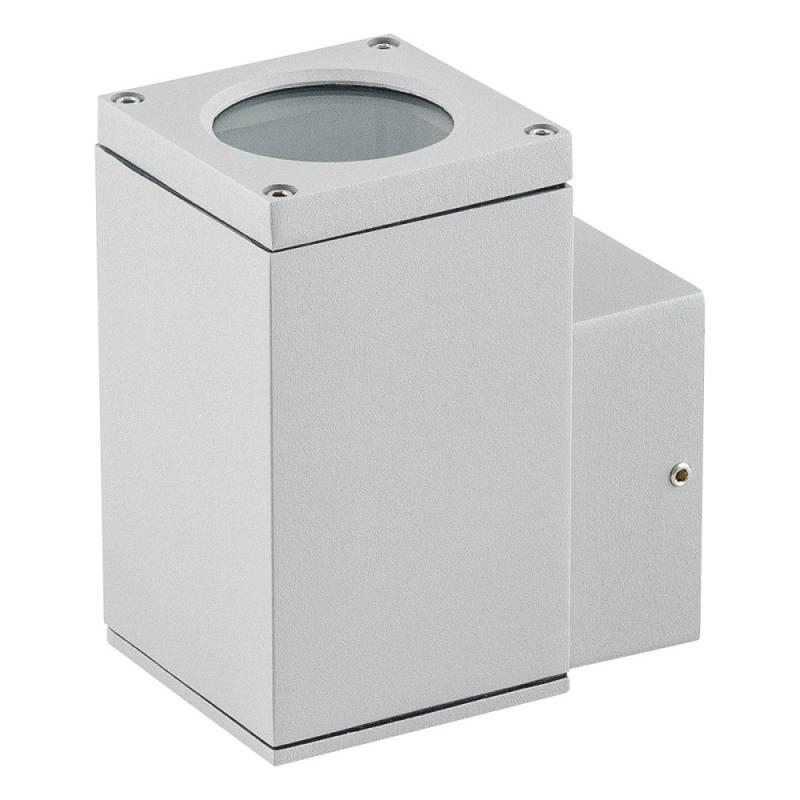 EVN Robuste Wandleuchte Aussen 1-flg grau IP54 aufwärtsgerichteter Lichtkegel