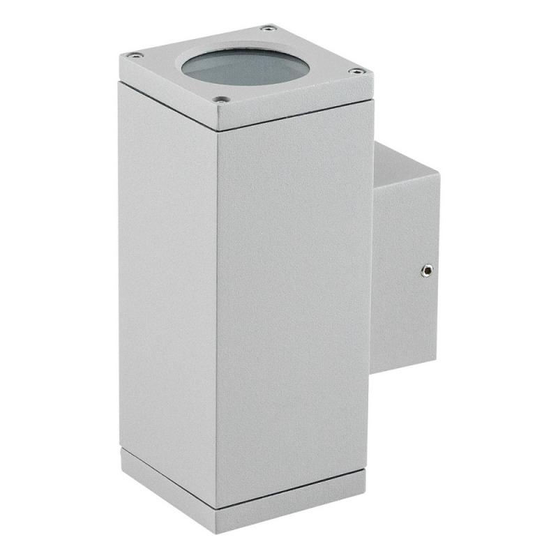 EVN 2-flammige up&down Außenwandleuchte grau IP54