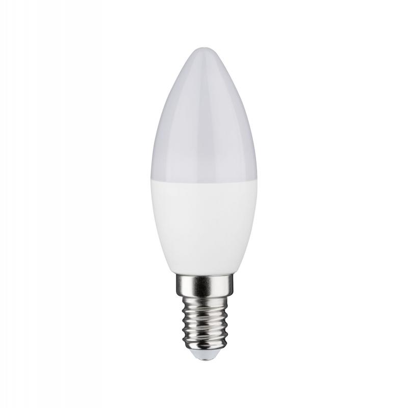 Paulmann 50125 LED Zigbee Kerze 5,5W wie 35W warmweißes Licht 2700K matt dimmbar E14