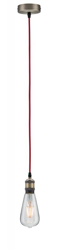 Paulmann 50386 Neordic Eldar Pendelleuchte max1x20W E27 Rot/Brüniert Metall