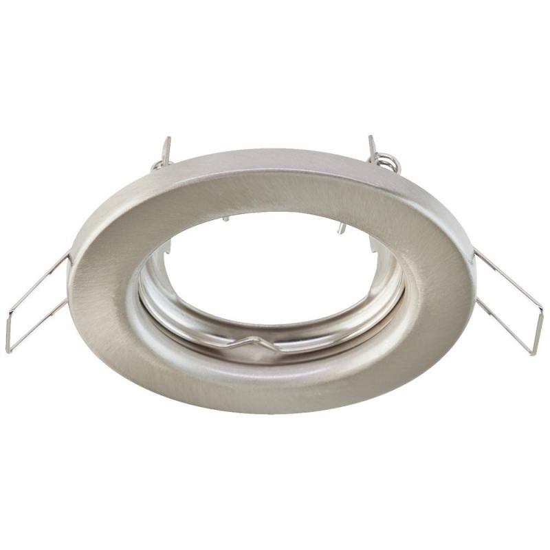 EVN Decken-Einbaustrahler für GU5.3 Leuchtmittelrund chrom-sat. IP20 12V EinbauØ55