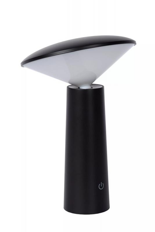 Lucide JIVE – wiederaufladbare LED Tischlampe CCT IP44 für Innen & Außen in Schwarz