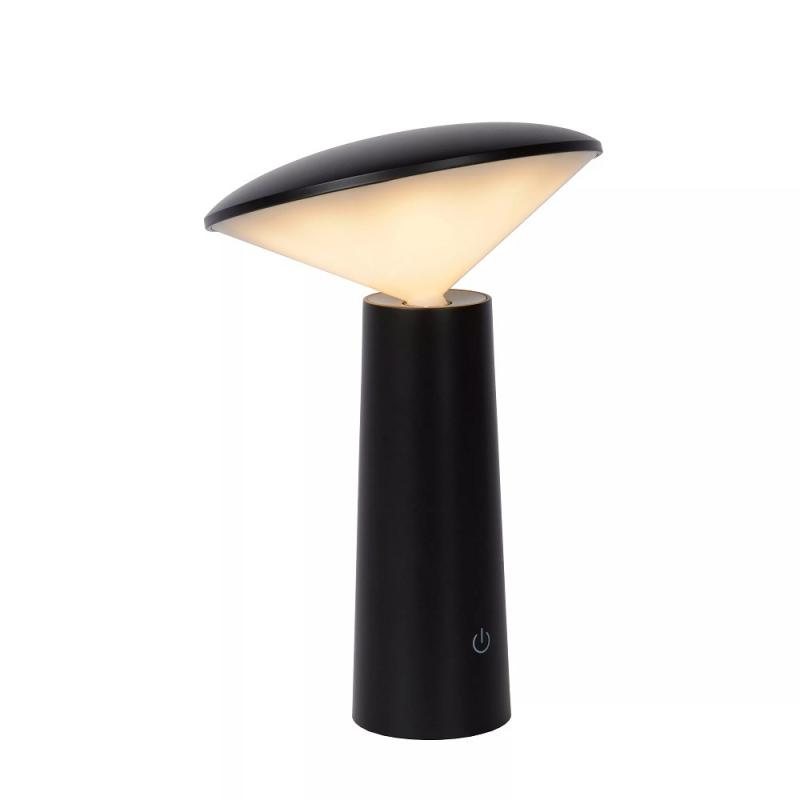 Lucide JIVE – wiederaufladbare LED Tischlampe CCT IP44 für Innen & Außen in Schwarz