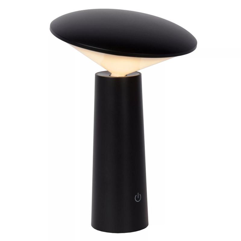 Lucide JIVE – wiederaufladbare LED Tischlampe CCT IP44 für Innen & Außen in Schwarz