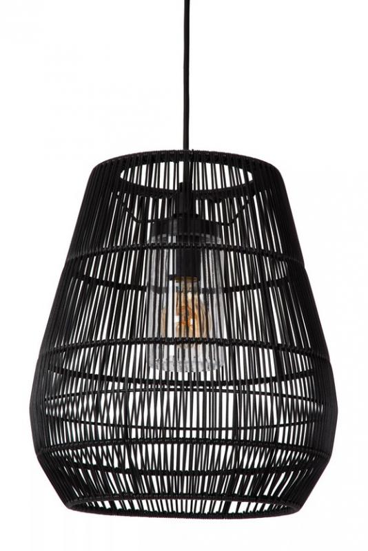 Lucide NERIDA Pendelleuchte Außen Ø35cm IP44 Schwarz