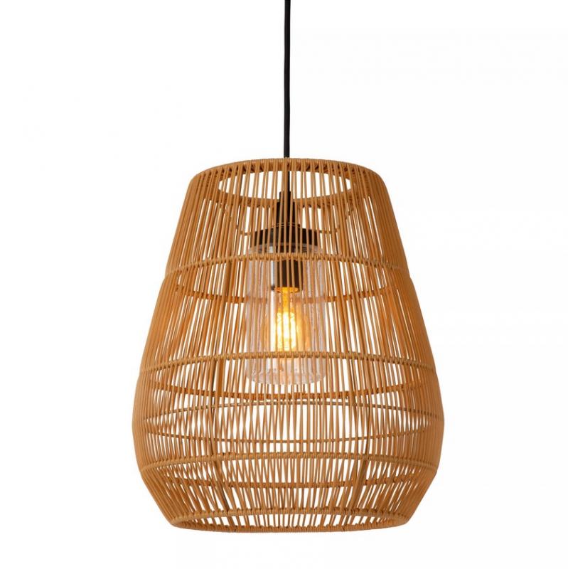 Lucide NERIDA Pendelleuchte Rattan IP44 Outdoor Ø35 cm