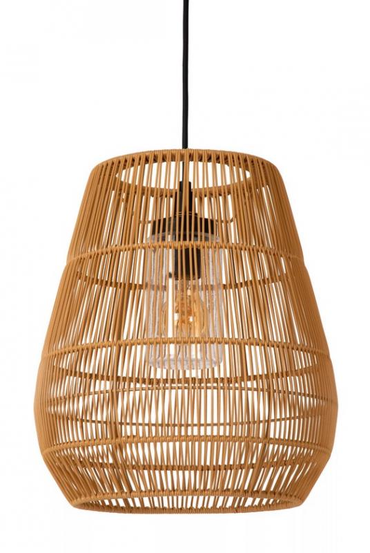 Lucide NERIDA Pendelleuchte Rattan IP44 Outdoor Ø35 cm