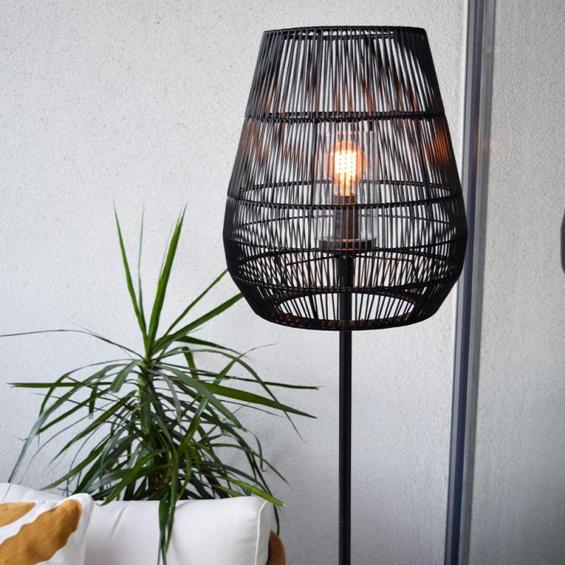 Lucide NERIDA Stehlampe Innen/Außen IP44 Schwarz E27