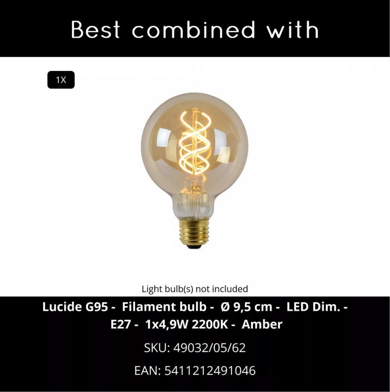 Lucide CORINA Deckenleuchte Ø40cm 1xE27 Beige
