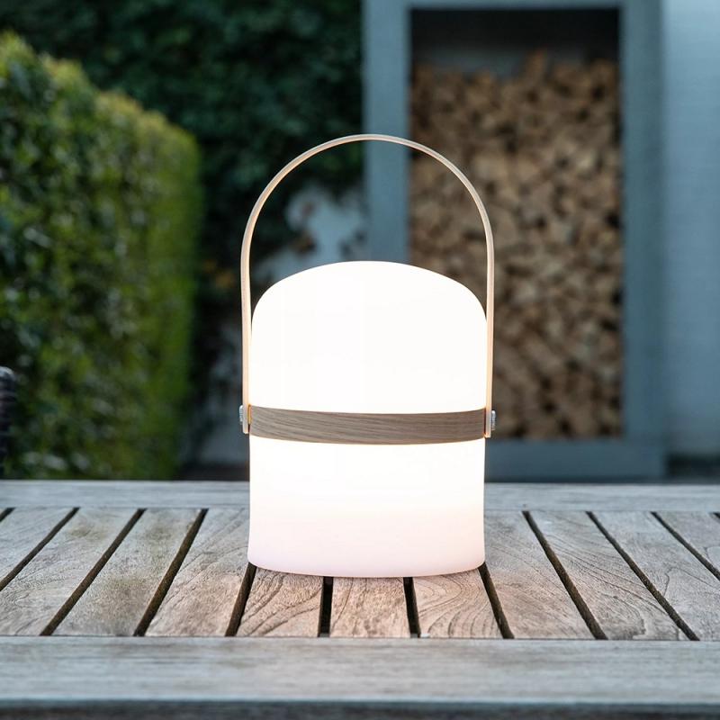 Lucide JOE – wiederaufladbare LED Tischlampe Innen & Außen in Weiß