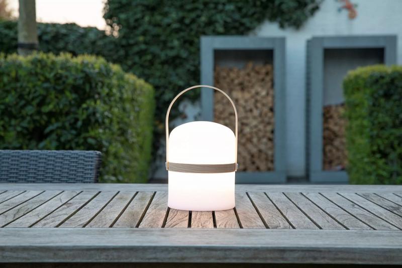 Lucide JOE – wiederaufladbare LED Tischlampe Innen & Außen in Weiß