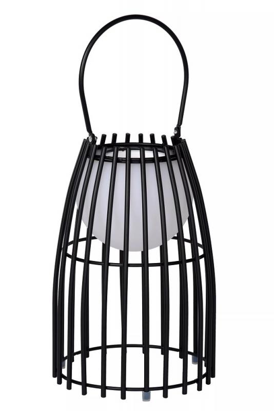 Lucide FJARA – wiederaufladbare LED Tischlampe Innen & Außen in Schwarz
