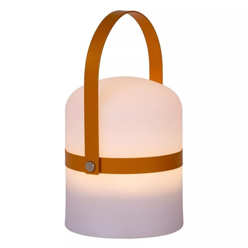Lucide LITTLE JOE – kompakte Akku LED Tischlampe IP44 für Innen & Außen in Braun