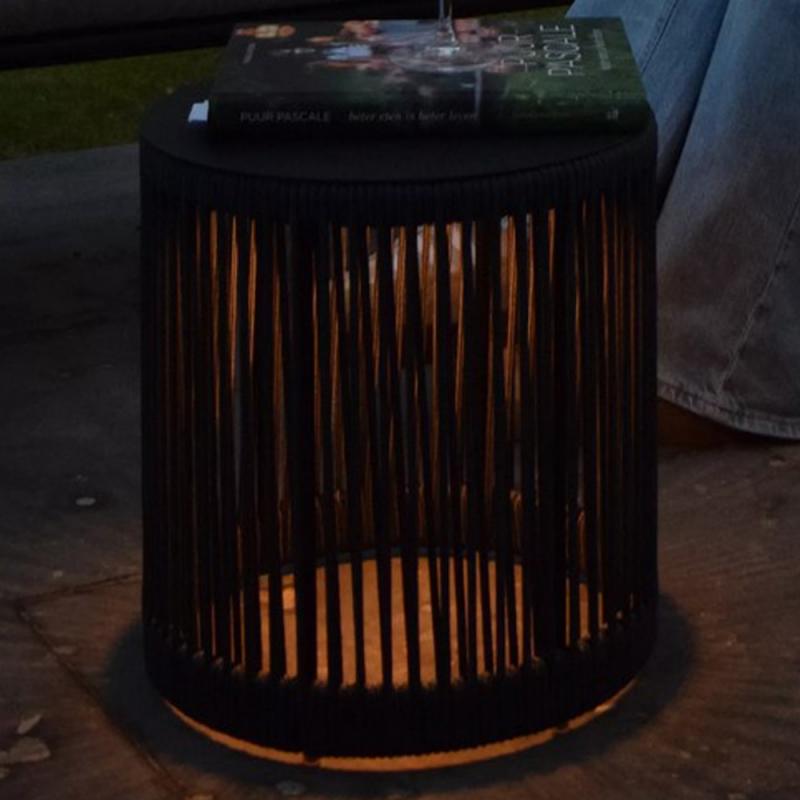 Lucide PINGI Akku-Stehlampe LED Outdoor IP44 Schwarz 3-Stufen-Dim