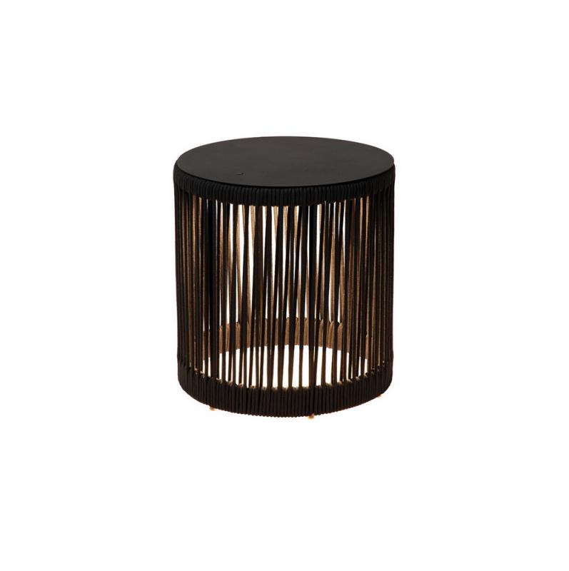 Lucide PINGI Akku-Stehlampe LED Outdoor IP44 Schwarz 3-Stufen-Dim