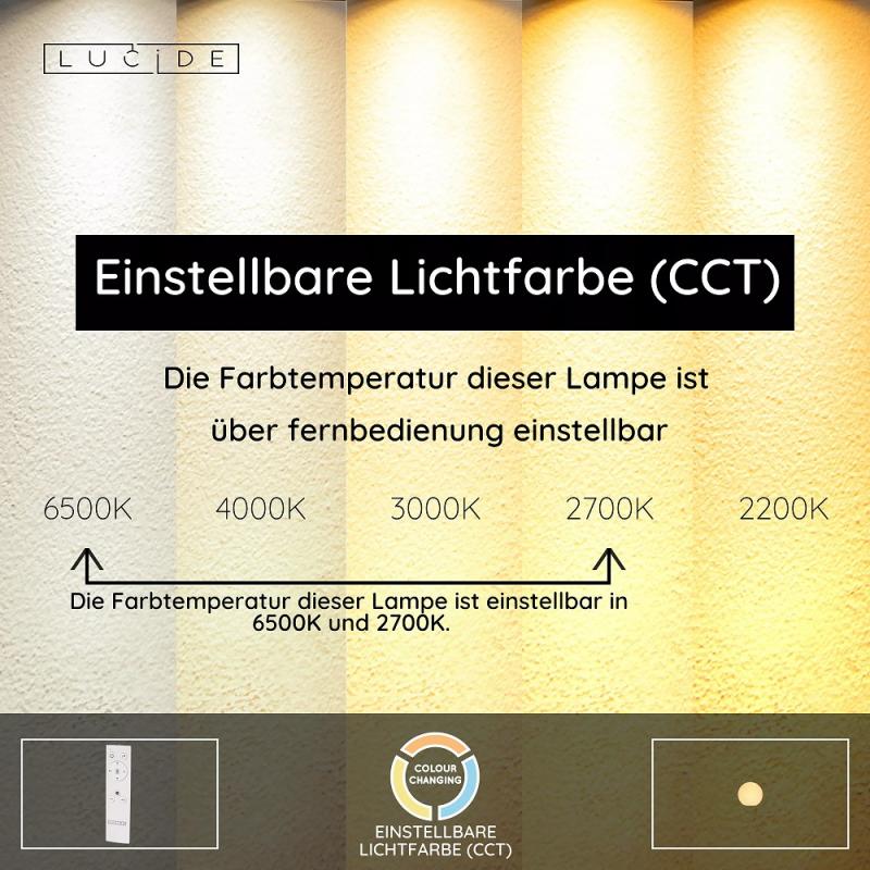 Lucide PINO – wiederaufladbare LED Tischleuchte für Innen & Außen mit RGB, CCT und Fernbedienung